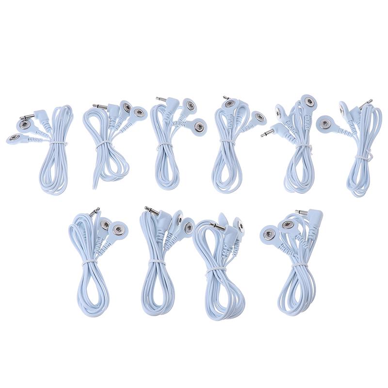 1/3/5/10Pcs Tens Machine Electrode Pad Stub Lead Wires Cables Male 3.5Mm
