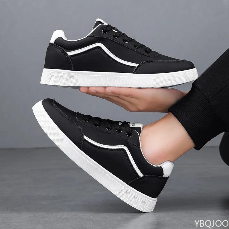 Трендовая мужская обувь 2025 года Новая универсальная белая обувь для ходьбы Дышащие износостойкие кеды на доске Мужские повседневные нескользящие кроссовки