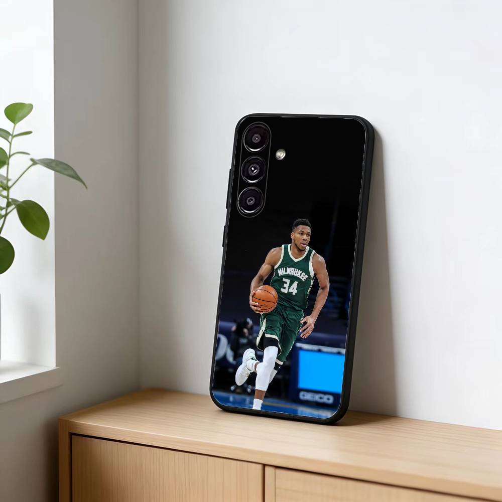 Giannis Antetokounmpo 34 Phone Case For Samsung Galaxy A20,21s,22,31,32,52,53,72,73,80,91 Soft Black Shell