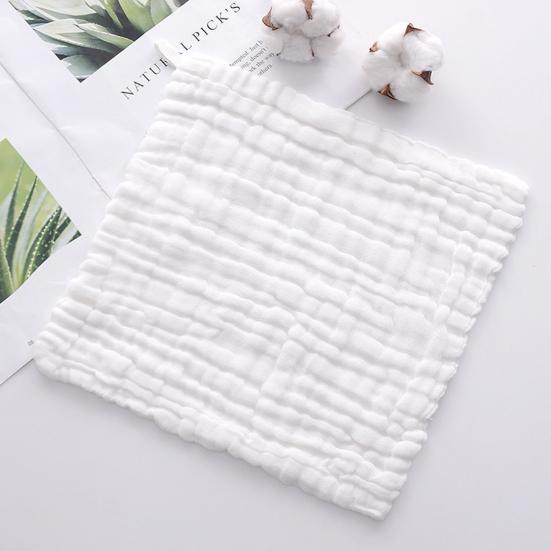 Baby Washcloth Soft Absorbent Baby Bath Towel Square Gauze Facecloth Face Wash Wipe Hand Newborn Infants Kids Girls and Boys Handkerchief