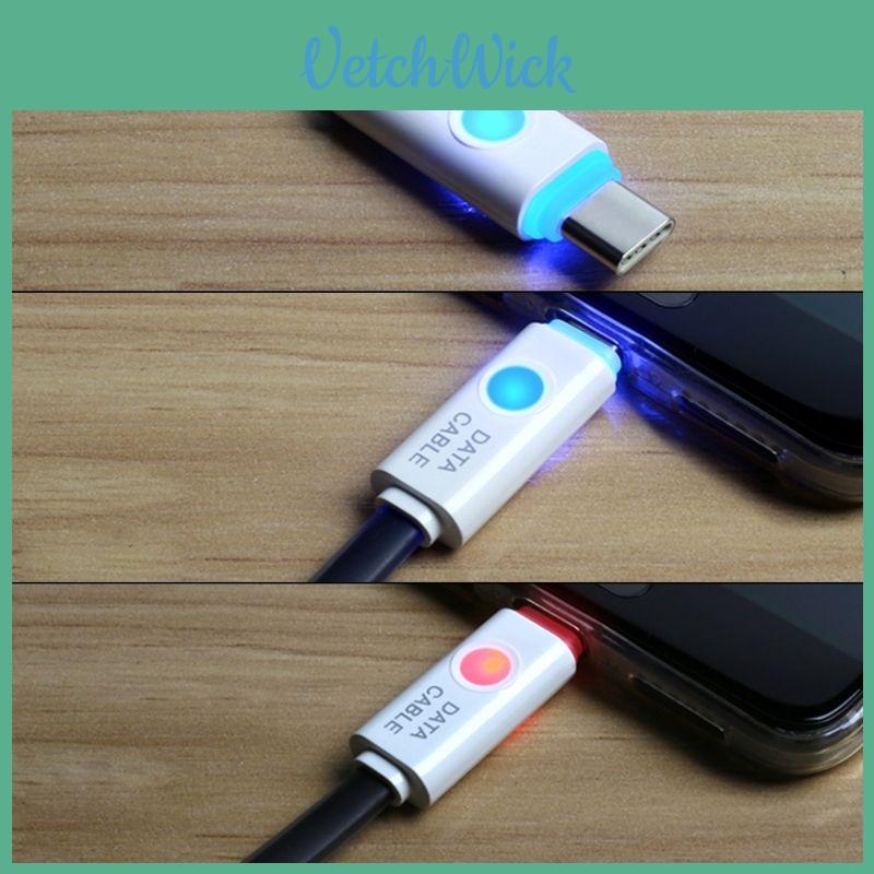 Кабель USB 3.1 Type C USB-C с LED-подсветкой премиального качества для синхронизации данных и быстрой зарядки для телефонов Android