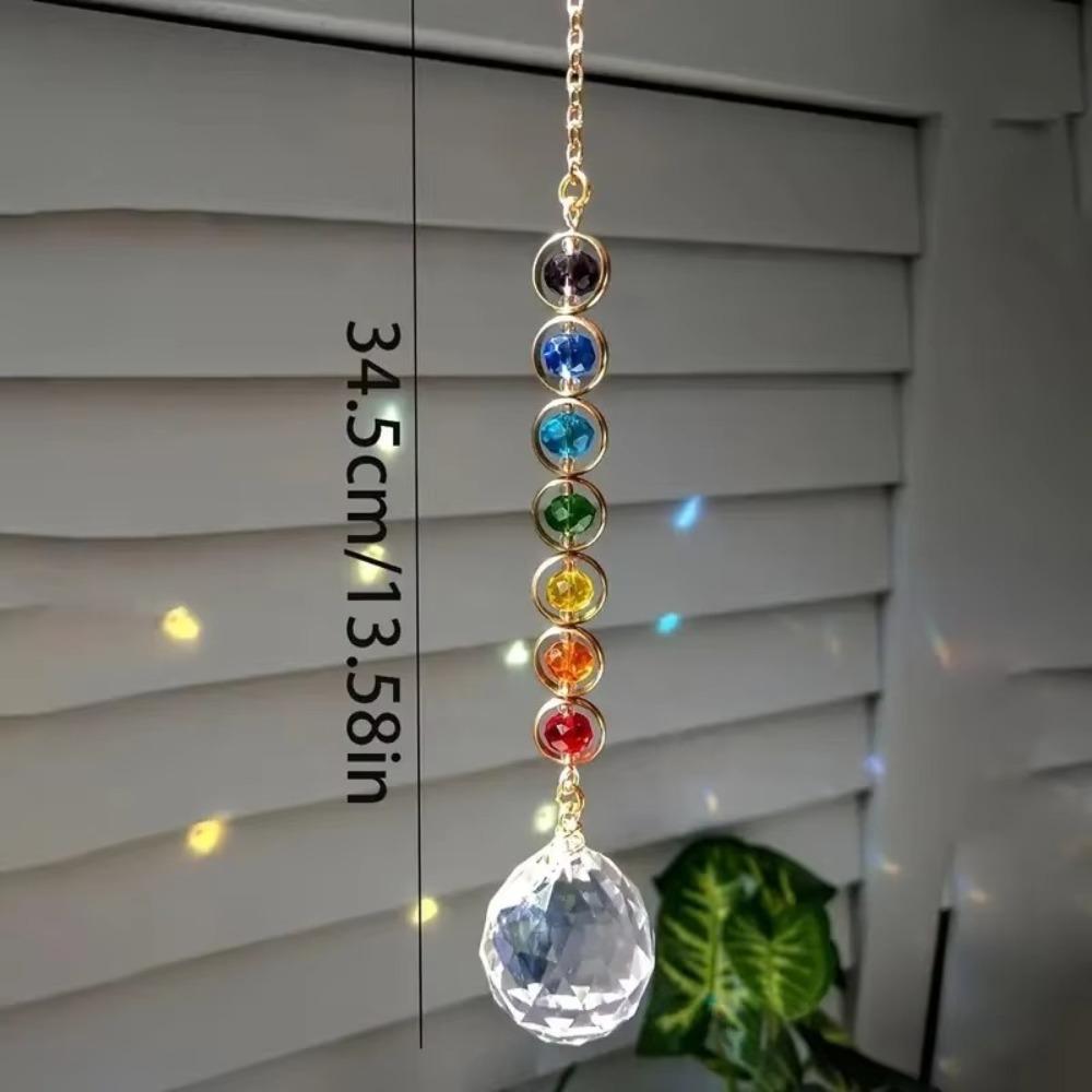 Colorful Rainbow Maker Prism Reflective Catchers Hanging Pendant for Thanksgiving Home Decoration