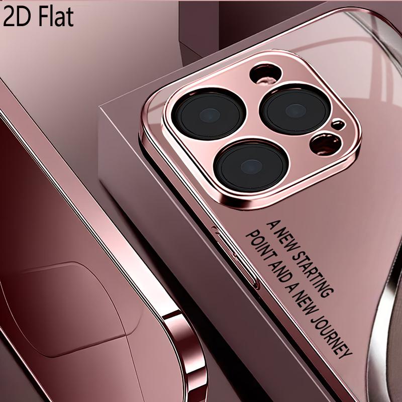 ErCurve 2DПлоская Для iPhone17 18 16 15 14 13 12 11 Pro Max XS XR 8 7Plus Чехол для телефона Ударопрочный Защитная задняя крышка