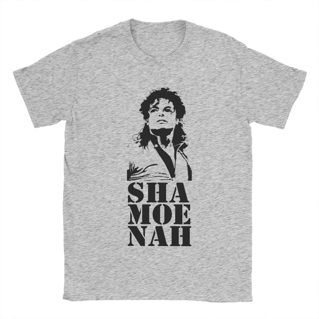 Футболки Sha Moe Nah Michael Jackson для унисекс, смешная хлопковая футболка, футболка с круглым вырезом и коротким рукавом, идея для подарка, одежда