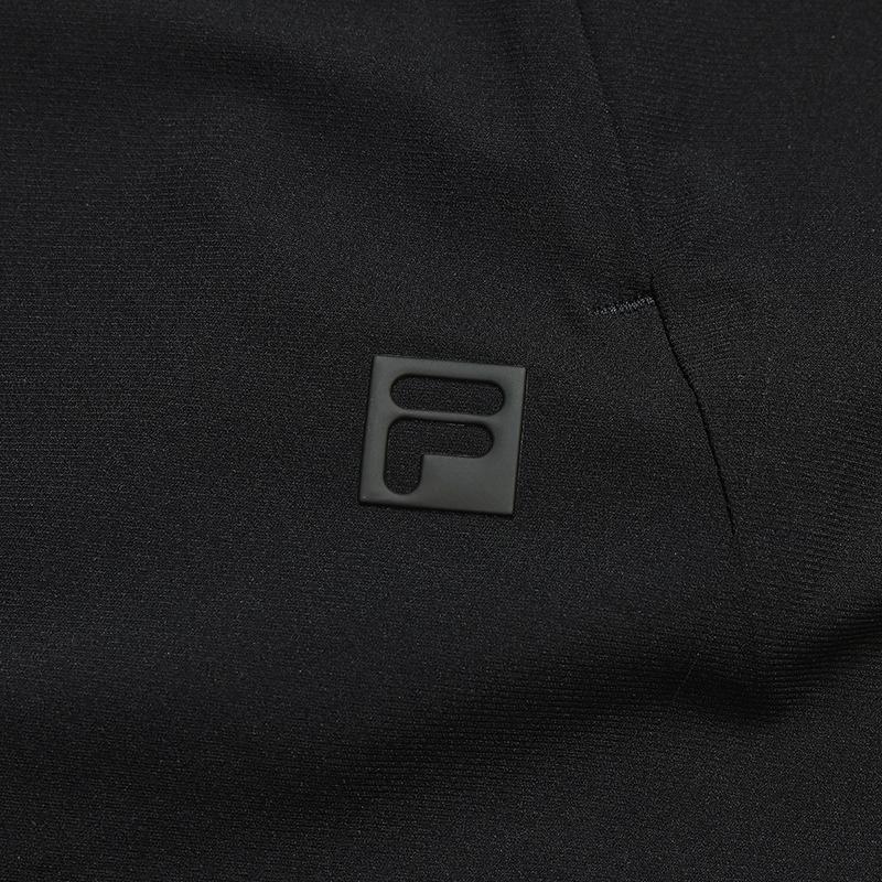 Fila Серия Фитнес Простой Универсальный Модный Повседневный Тренировочный Удобный Вязаный Спортивный Мужская спортивная одежда Глубокий Черный A11M621611FBK