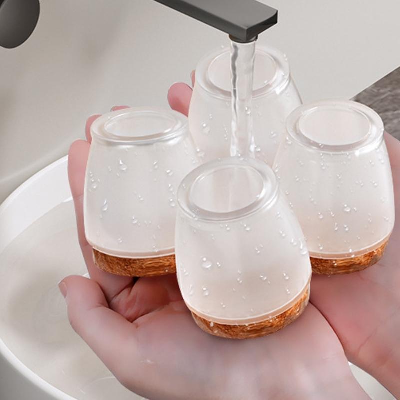 8Pcs Table Chair Leg Protector Cover Silicone Furniture Floor Feet Cup Thick Felt Bottom Protector Feet Cover Reduce Noise