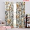 2pcs Window Curtains Feather Versatile Polyester Fabric,Without Electricity Family Party Decoration Use for Holiday Parties