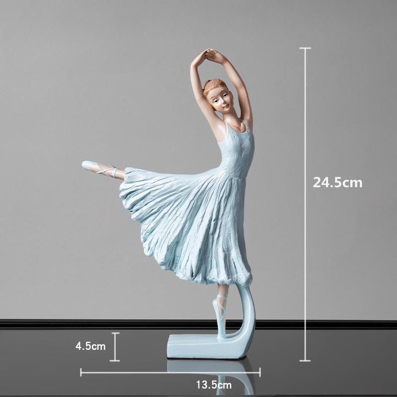 Nordic Creative Ballet Girl Decorations Ins Wind Dancer Model Room Princess Room Soft Decoration Home Decoration