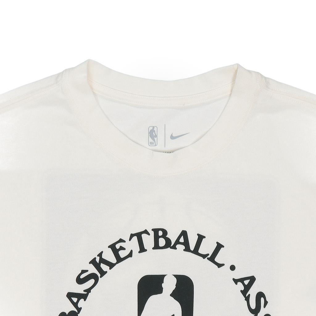 Nike Толстовка с круглым вырезом и длинными рукавами НБА, мужские топы кремового цвета с графическим принтом DC1943-910
