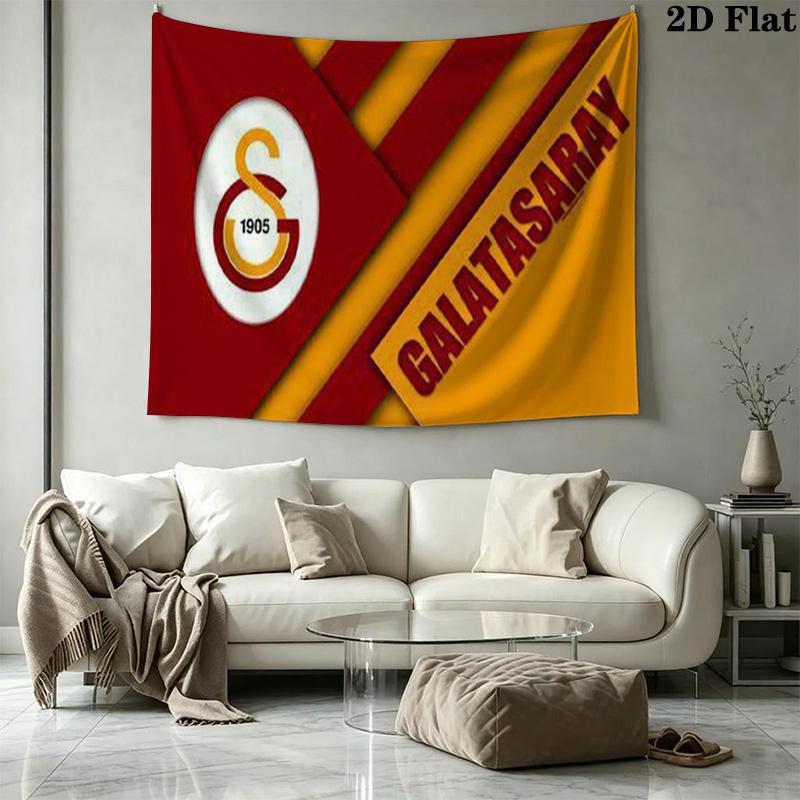 Galatasaray Wall Tapestry Aesthetic Wall Hanging Printed Fabric Blanket Decorative Tapestries for Bedroom Living Room Home Decor