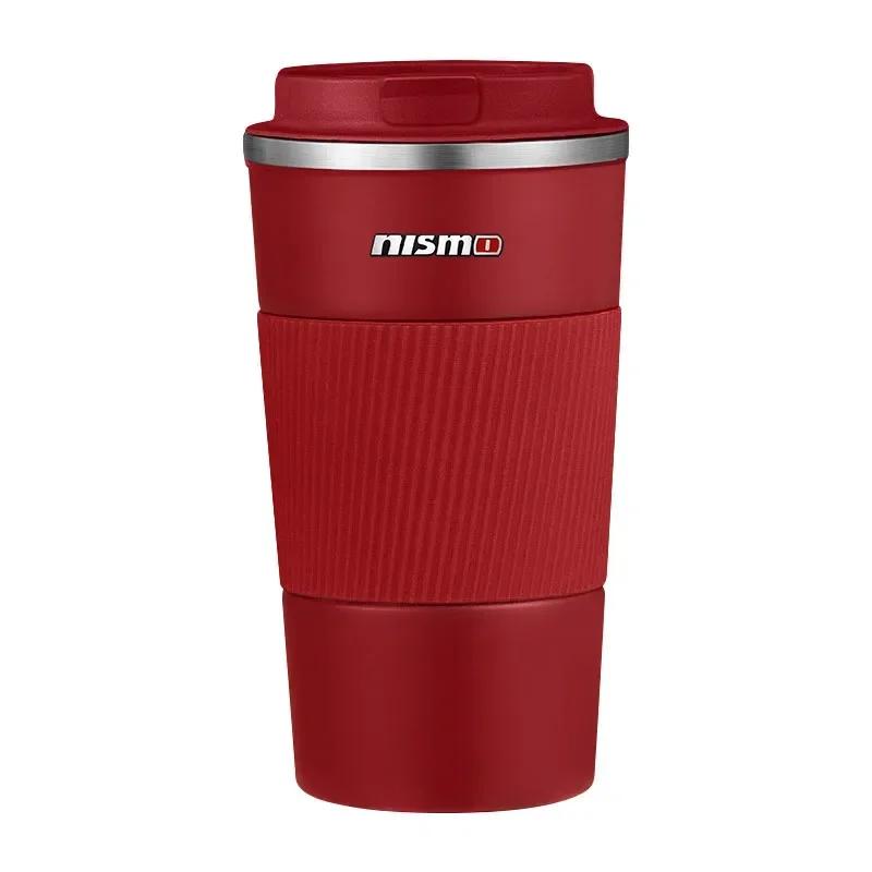 Car Stainless Steel 304 Coffee Thermos Mug Leak-Proof Non-Slip For Nissan juke leaf micra k12 note patrol qashqai j11 j10 tiida versa xtrail