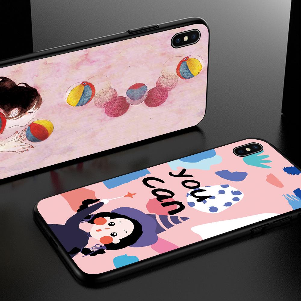 Чехол для телефона с рисунком, противоударный, мягкий силиконовый защитный чехол из ТПУ для телефона Samsung, чехол