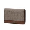 Brown Pattern Leather Card Wallet Dbho6e757w3
