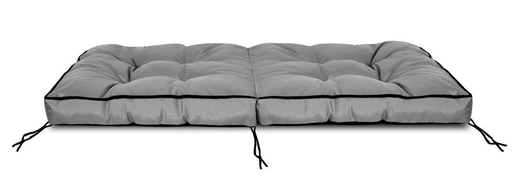 Poduszka na krzesło ogrodowe wodoodporna wiązana na sznurki z wysokim bokiem i lamówką 50x50x50 cm