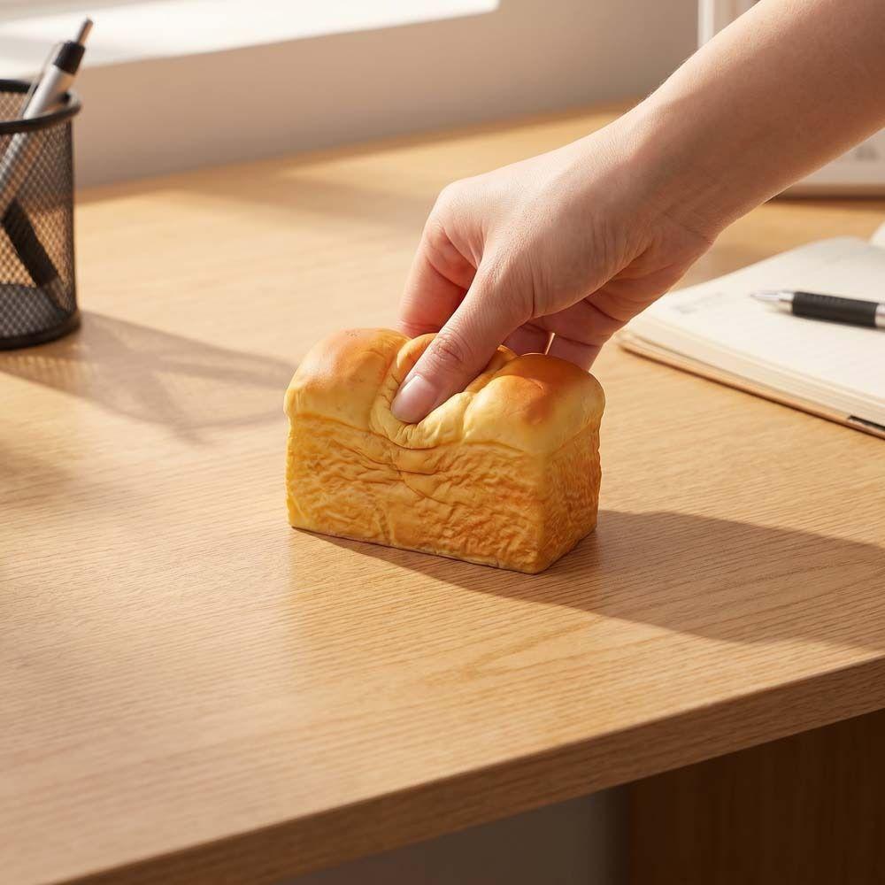 Toast Cake Simulation Bread Squeeze Toy Stretch Squeezing Bread Slow Rebound Toy Adult