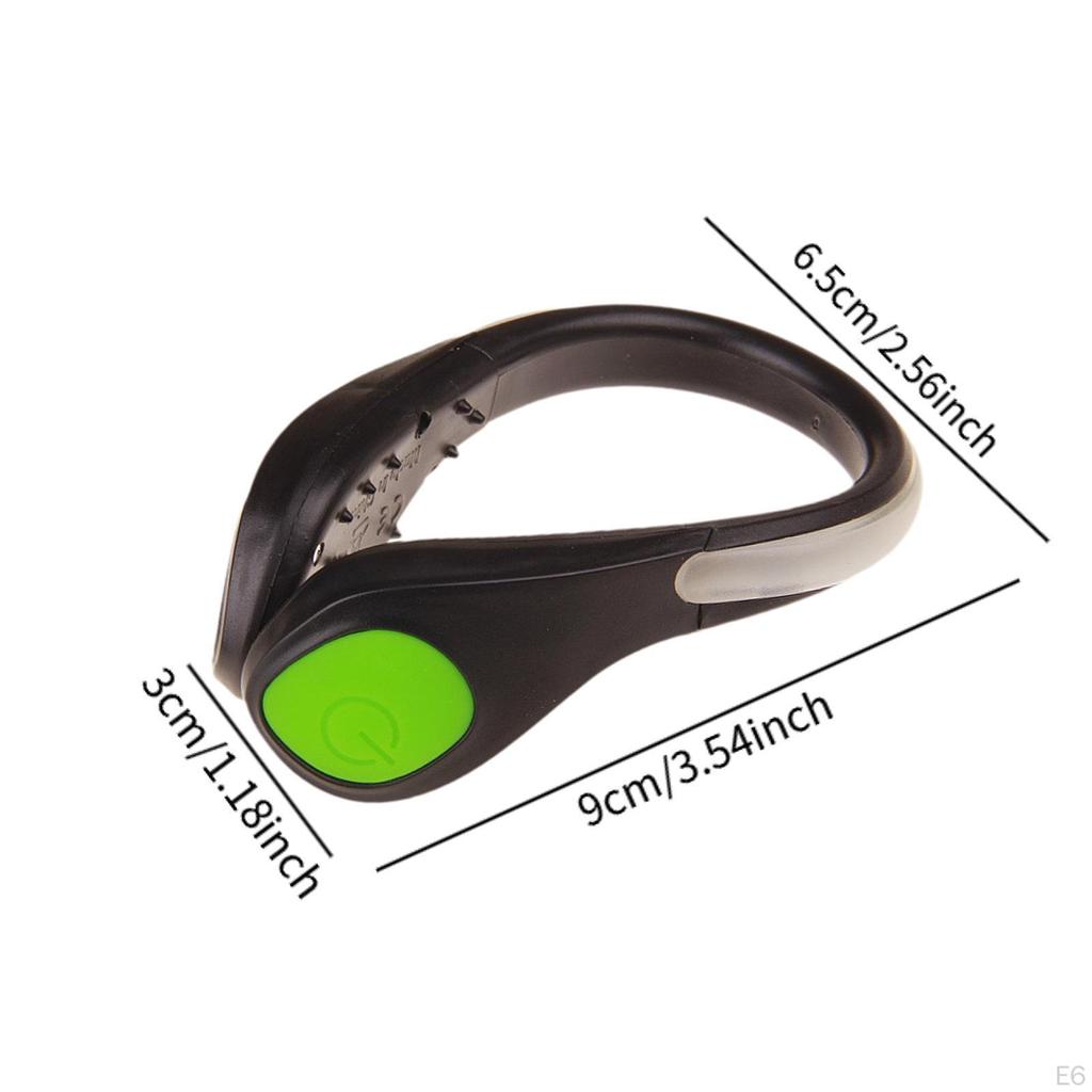 Светодиодный светильник с зажимом для обуви, 2 режима, аксессуар, вспышка, ночное предупреждение безопасности, подсветка на открытом воздухе