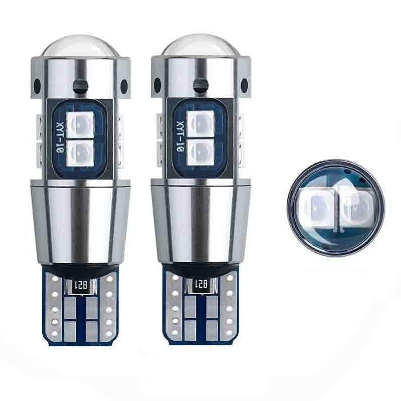 2/1 шт. W5W T10 светодиодный Canbus без ошибок 3030 10SMD Auto 5W5 светодиодный светильник с клиновидным боковым указателем поворота супер яркий белый