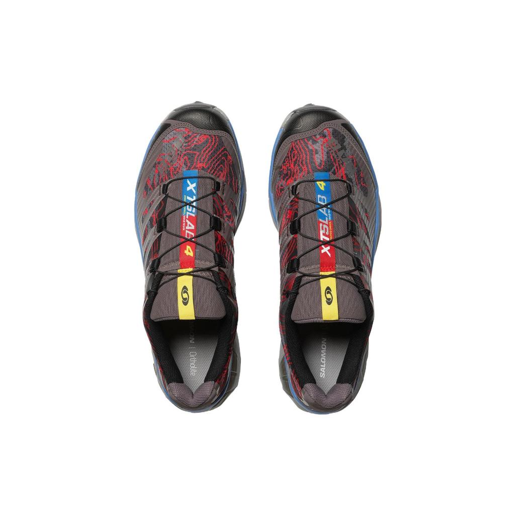 SALOMON Xt-4 Пакет Топография Нескользящие Низкие Открытые Функциональные Кроссовки Унисекс Обувь Коричневый Красный 473155