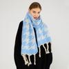 Scarf, New Hand-knotted Imitation Cashmere Jacquard Scarf Women's Autumn and Winter Scarf Shawl