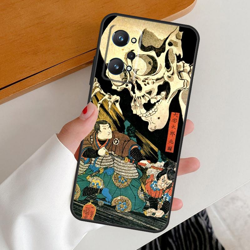 Японский стиль Арт Япония Для Realme C53 C51 C55 C67 C30 C31 C33 C35 C21Y C25s GT5 9 10 11 12 Pro Plus GT Neo 6 Чехол