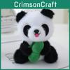 Cute Panda Stuffed Toy Pendant With Plush Fabric For Bags Or Keys