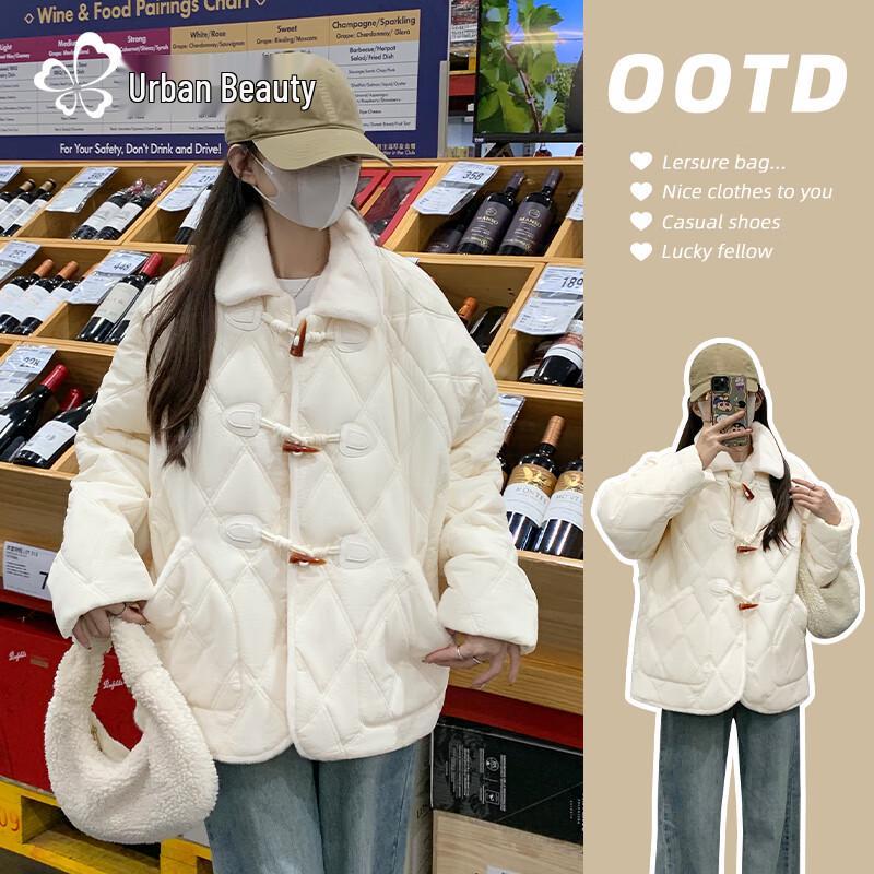 Women's Winter Warm Toggle Button Padded Jacket