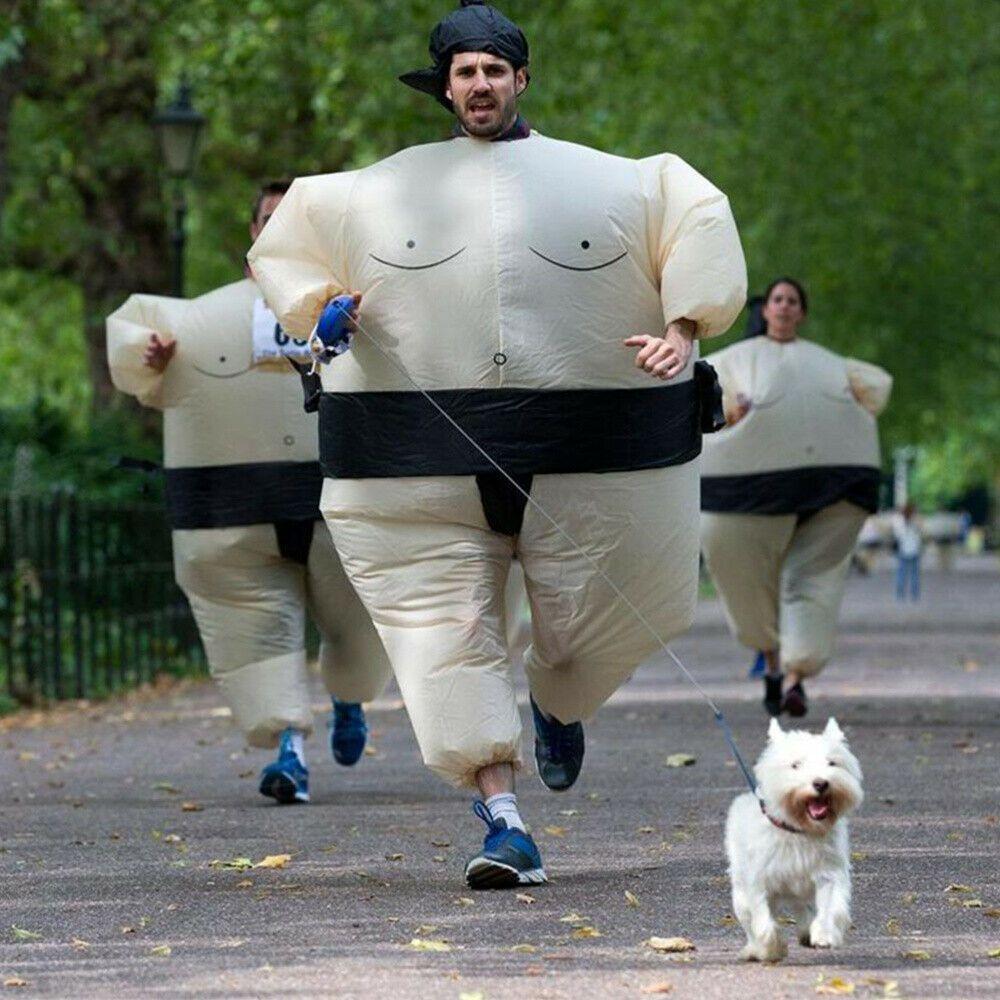 Уникальный надувной костюм сумоиста, отлично подходящий для детей и взрослых на любом празднике