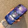Милый чехол Sanrio Kuromi для iPhone XR 17Air 7 8 13 12 11 17 Pro Max 15 16 14 Plus XS Max Черный Мягкий чехол для телефона