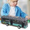 Двухэтажный автобус 1/50 Tour для малышей, игровые транспортные средства из литого сплава со звуками и подсветкой, городские машинки-игрушки с открывающимися дверями с откатным механизмом