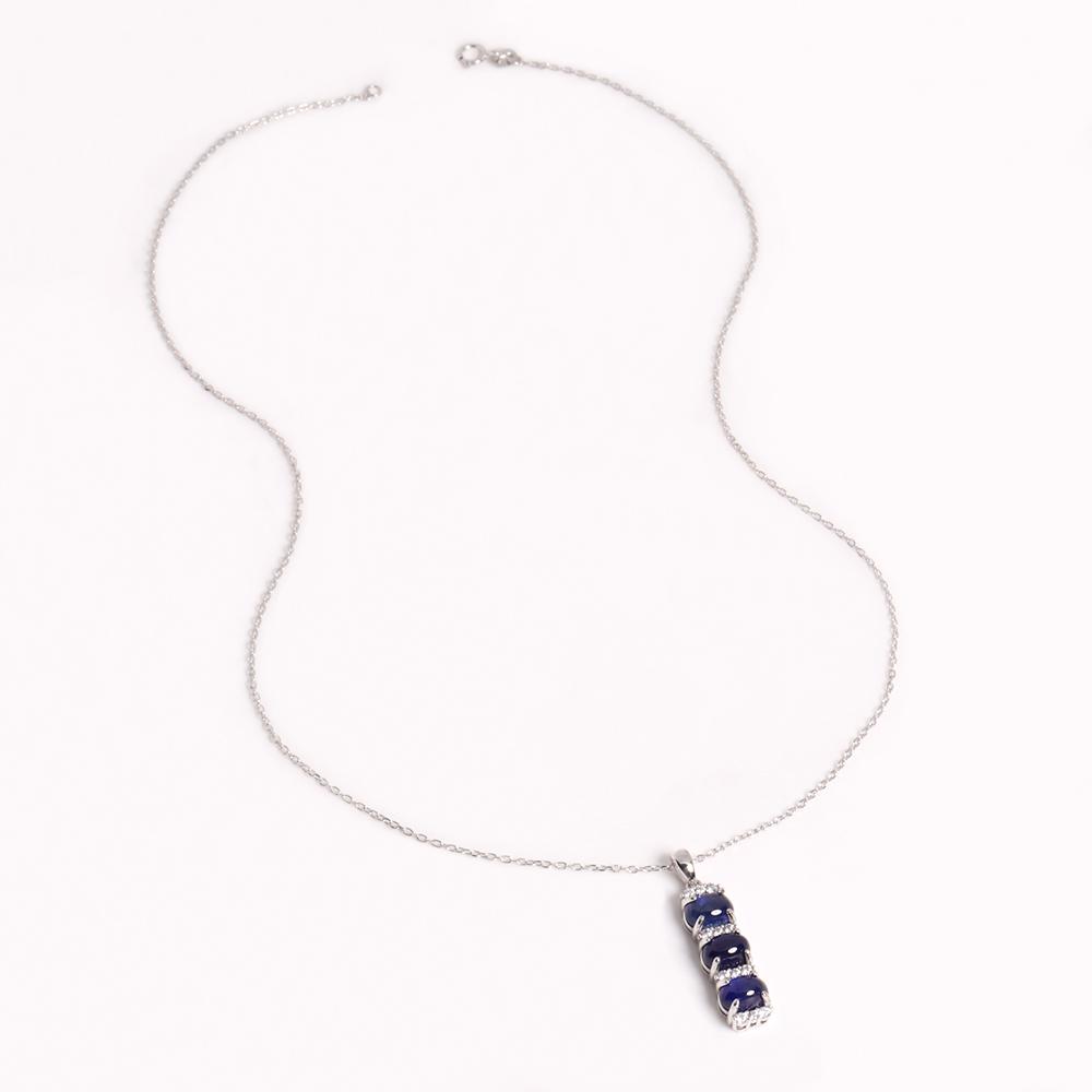 Серьги из серебра 925 пробы с натуральным наполненным стеклом сапфиром, подарок на годовщину для леди