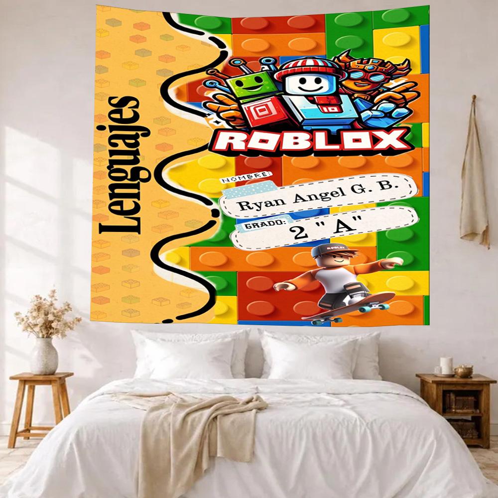 Roblox Wall Decor Tapestry Art For Pet Memorial Birthdaywedding Party Backdrop Family Gift