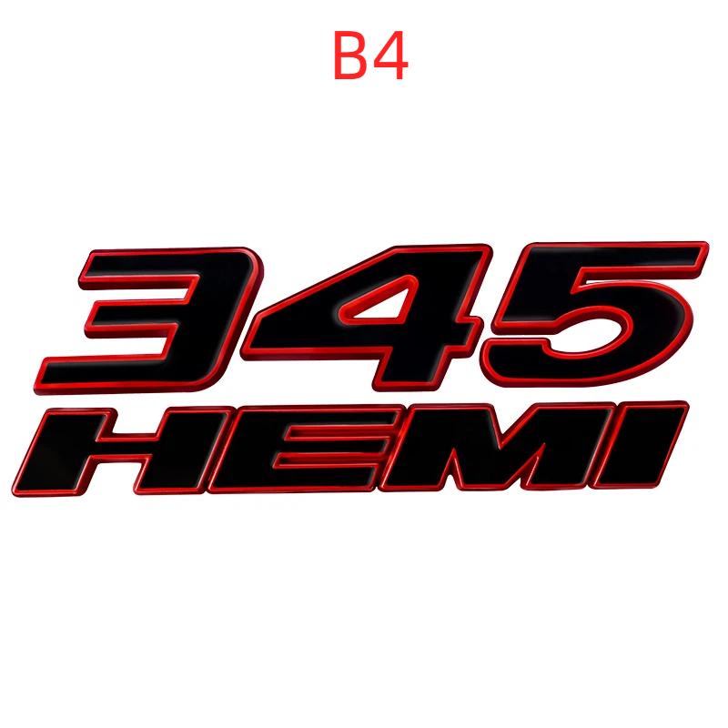 3D Металлические Наклейки на Автомобиль 345 392 Эмблема HEMI Для Dod/ge Ch/arger R/am 1500 Journ/ey Ca/liber Nit/ro Car/avan