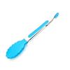 Stainless Steel Kitchen Tongs Silicone Handle BBQ Tong Non-Slip Food Tong Utensil Cooking Clip Clamp Salad Serving Baking Tool