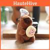 Plush Kapibara Toy Keychain Bag Decor Pp Cotton Stuffed For Kids Gift Decor