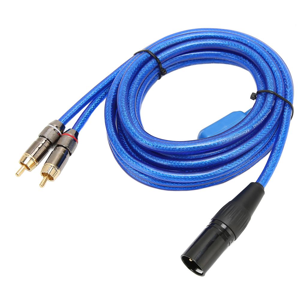 Кабель звукового сигнала XLR Male to Dual RCA, 1 штырьковый кабель XLR Male 3 Pin to Dual RCA Male Y-образный разветвитель для дома