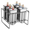 Stainless Ice Cream Mold 6 Holes Popsicle Molds DIY Fruit Ice Cream Stick Rack