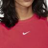 Nike Sportswear Essentials Solid Ribbed Crop Tank Top Women Tops Light-Melting-Red FB8280-648