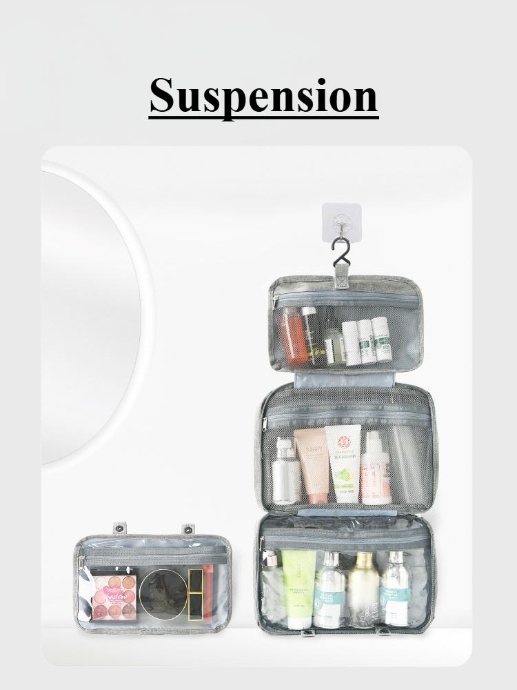 Four-fold Dry and Wet Separation Can Be Hung Storage Bag, Toiletry and Cosmetic Carrying Bag