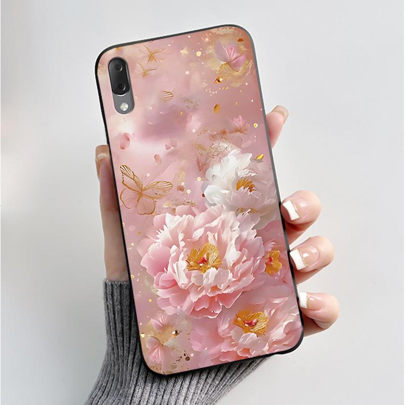 Case For Sony Xperia L3 L 3 L3312 L4312 L4332 L3322 Phone Case Luxury Fashion Butterfly Flowers Black Silicone Soft Back Cover