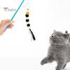 Интерактивная игрушка-дразнилка для кошек, выдвижная веревка, забавная палочка для кошек, палочка-дразнилка с колокольчиками, эластичный шнур, палочка-дразнилка для котят, не поддающаяся жеванию