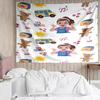 Ms.-Rachel Print Tapestry, Backdrop, Easy Setup, Ideal for Bedroom, Office & Living Room, with Aesthetic Wall Hanging Decor.