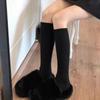 Женские повседневные осенне-зимние носки Harajuku Lolita, вязаные длинные носки, однотонные чулки, носки до щиколотки