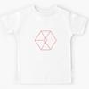 EXO EXODUS logo pink Kids T-Shirt