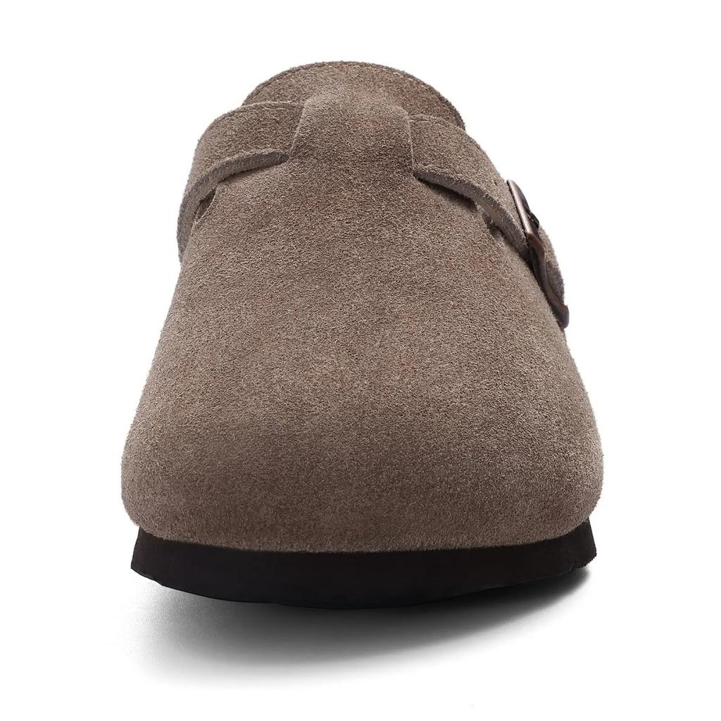 Мужские и женские замшевые сабо, кожаные мюли, пробковые подошвы и биркенштоки из коровьей кожи