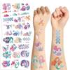 New Cartoon Mermaid Series Tattoo Stickers Waterproof Party Party Gift Funny DIY Fun Face