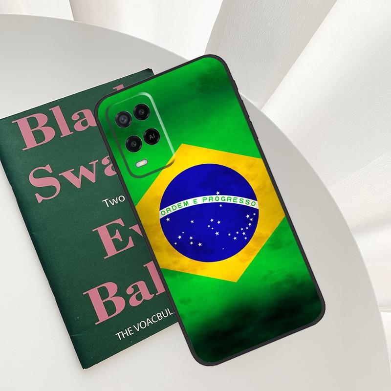 Бразилия Бразильский флаг Чехол для Oppo A96 A76 A16 A15 A17 A52 A72 A54S A57S A58 A78 A98 A57 A77 A54 A74 A94 Обложка
