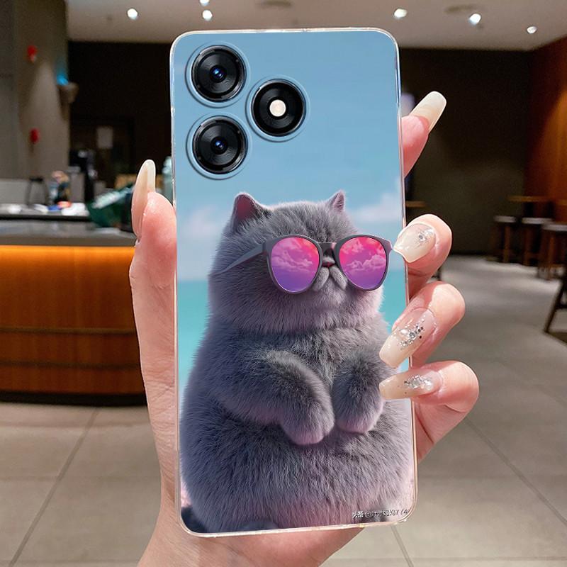 Для Tecno Spark 10 10c 10Pro Spark10 4G Чехол для телефона Мягкая прозрачная задняя крышка Роскошный Дракон Милый Крутой Мальчики Девочки Мультяшный Бампер Funda