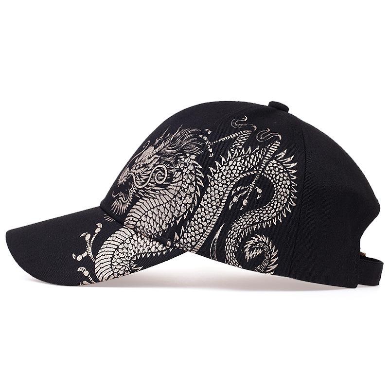 Chinese Dragon Pattern Hip Hop Baseball Cap for Men & Women