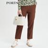 Ports Женские зауженные повседневные брюки цвета какао, темно-коричневые