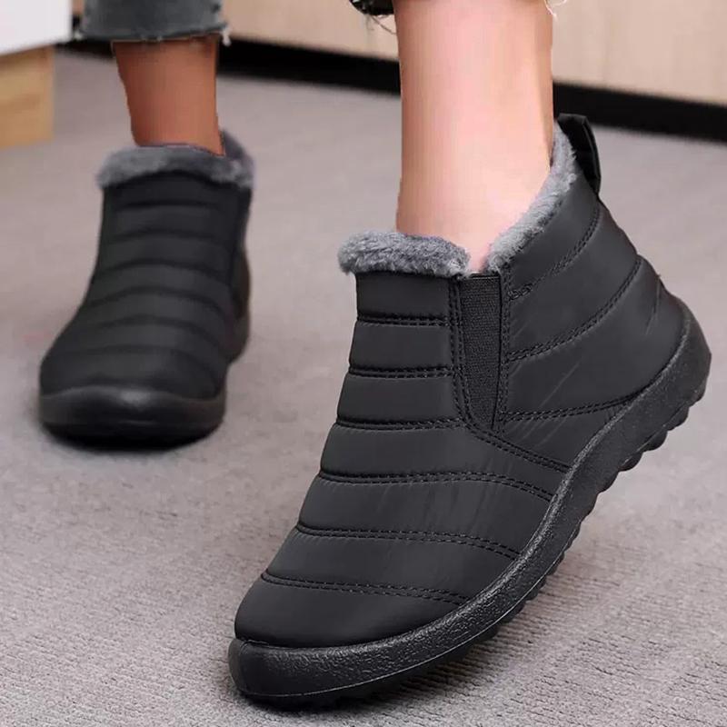 Fashion Women Boots Snow Fur Women Shoes Slip On Platform Plush Women's Boots Waterproof Ankle Boots New Winter Shoes Botas Mujer